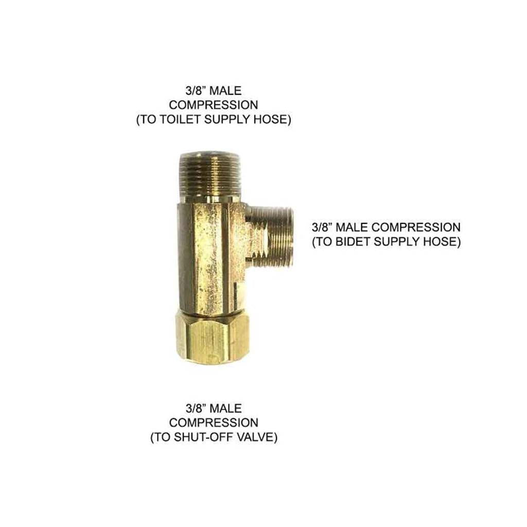 T Valve for Skirted Toilets Alpha ONE Alpha Bidet